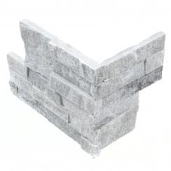 Ledgestone White Grey 18cm x 35cm Corner Tile