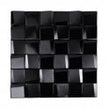 Leonardo Black (4.8cm x 4.8cm) 29.2cm x 29.2cm Mosaic Tile
