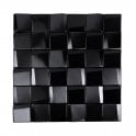 Leonardo Black (4.8cm x 4.8cm) 29.2cm x 29.2cm Mosaic Tile