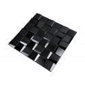 Leonardo Black (4.8cm x 4.8cm) 29.2cm x 29.2cm Mosaic Tile