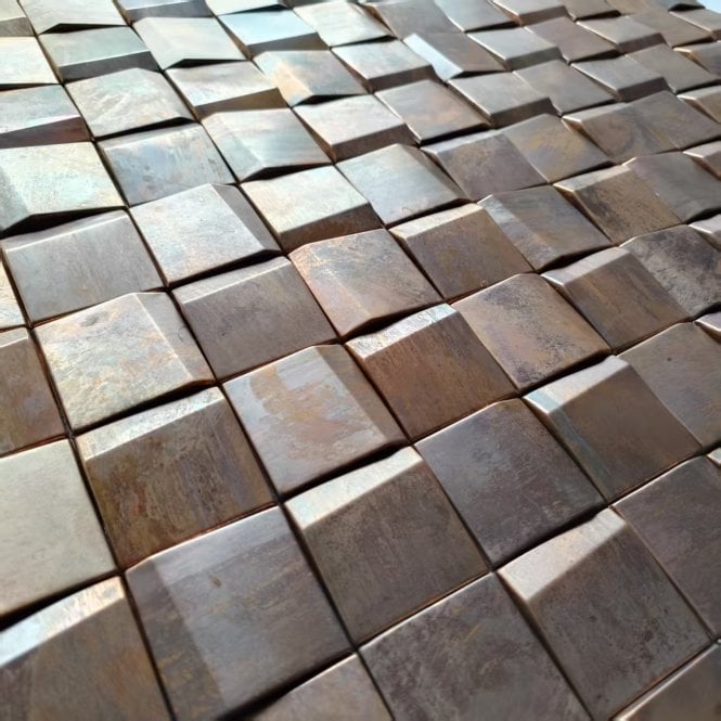 Leonardo Copper 29.2cm x 29.2cm (4.5cm x 4.5cm) Mosaic Tile