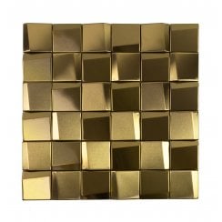 Leonardo Gold (4.8cm x 4.8cm) 29.2cm x 29.2cm Mosaic Tile