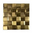 Leonardo Gold (4.8cm x 4.8cm) 29.2cm x 29.2cm Mosaic Tile