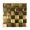 Leonardo Gold (4.8cm x 4.8cm) 29.2cm x 29.2cm Mosaic Tile