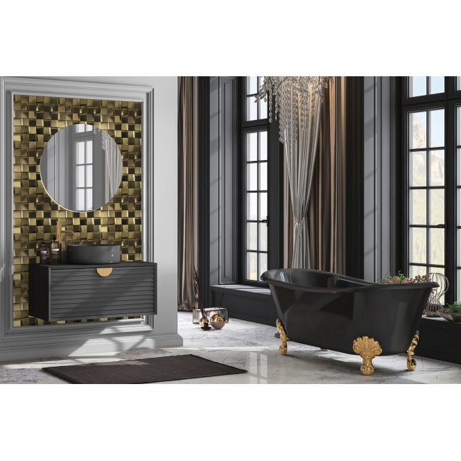 Leonardo Gold (4.8cm x 4.8cm) 29.2cm x 29.2cm Mosaic Tile