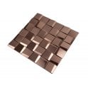 Leonardo Rose Gold (4.8cm x 4.8cm) 29.2cm x 29.2cm Mosaic Tile