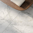 Leonardo White Carving 60cm x 60cm Wall and Floor Tile