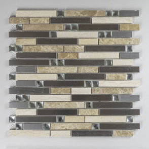 Light Emperado Mix 29.8cm x 30.4cm Mosaic Tile