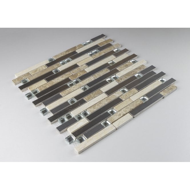 Light Emperado Mix 29.8cm x 30.4cm Mosaic Tile