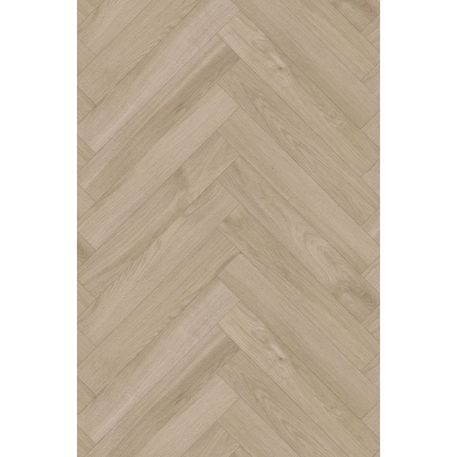 Light Oak Herringbone Laminate 10cm x 60cm x 8mm (1.8 Sq/M Per Pack)