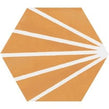 Lily Hex Hexagon Blaze Orange 22.8cm x 19.8cm Wall & Floor Tile