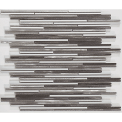 Linear Cool 29.8cm x 29.8cm Mosaic Tile