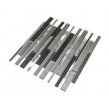 Linear Grey 30cm x 30cm Mosaic Tile