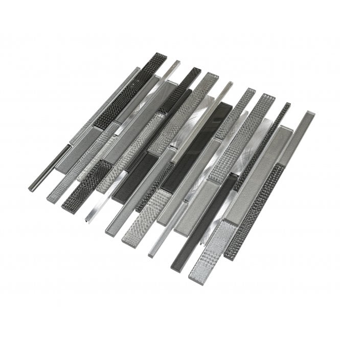 Linear Grey 30cm x 30cm Mosaic Tile