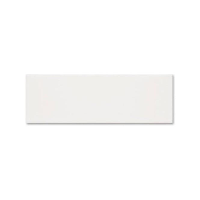 Linear Matt White 10cm x 30cm Wall Tile