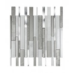 Linear White 30cm x 30cm Mosaic Tile