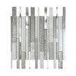 Linear White 30cm x 30cm Mosaic Tile
