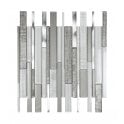 Linear White 30cm x 30cm Mosaic Tile