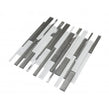 Linear White 30cm x 30cm Mosaic Tile