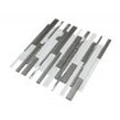 Linear White 30cm x 30cm Mosaic Tile