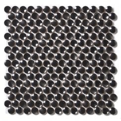 Link Concave Gunpowder 29.2cm x 29.2cm Mosaic Tile