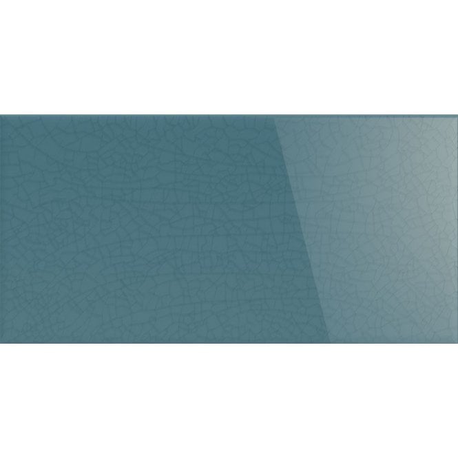 Lisbon Crackle Blue Glazed 7.5cm x 15cm Wall Tile