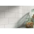 Lisbon Crackle White Glazed 7.5cm x 15cm Wall Tile