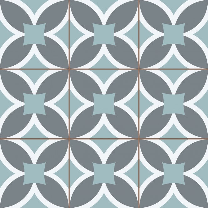 Lisbone Soft Blue 45cm x 45cm Wall and Floor Tile