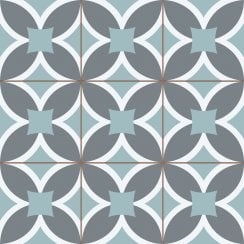 Lisbone Soft Blue 45cm x 45cm Wall and Floor Tile