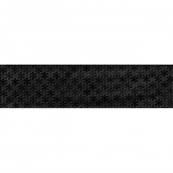Loft Brick Black High Gloss Decor 6.5cm x 26cm Wall Tile