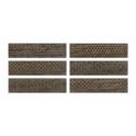 Loft Brick Brown High Gloss Decor 6.5cm x 26cm Wall Tile