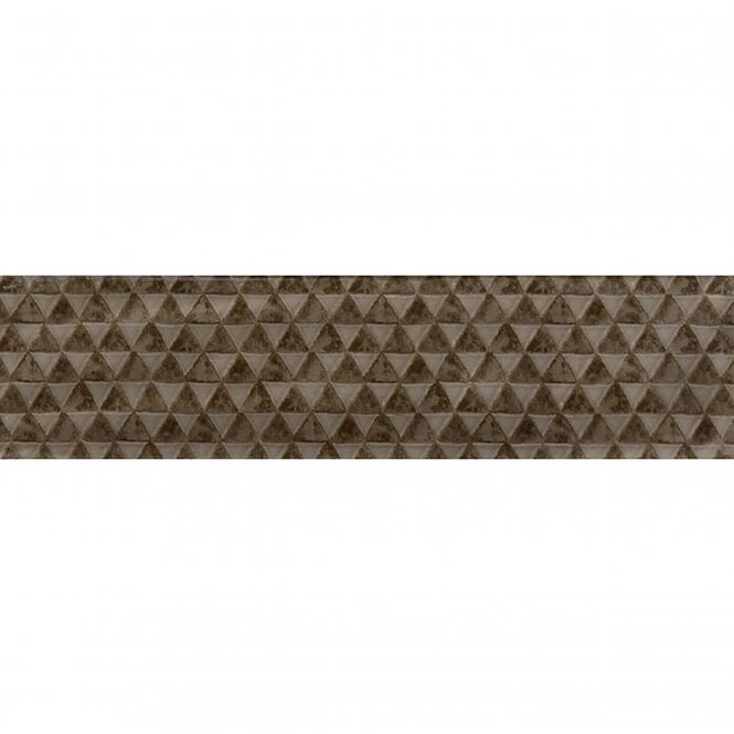 Loft Brick Brown High Gloss Decor 6.5cm x 26cm Wall Tile