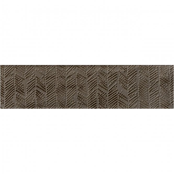 Loft Brick Brown High Gloss Decor 6.5cm x 26cm Wall Tile