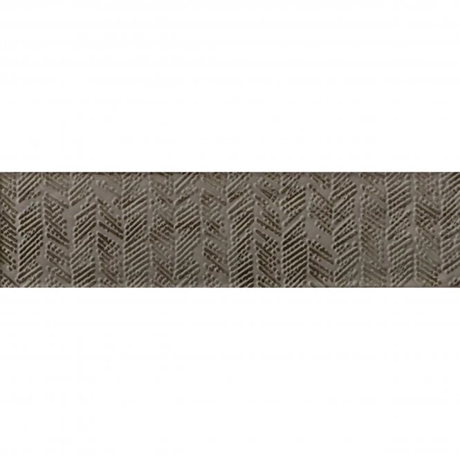 Loft Brick Greige High Gloss Decor 6.5cm x 26cm Wall Tile