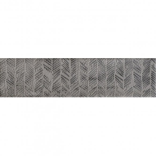 Loft Brick Grey High Gloss Decor 6.5cm x 26cm Wall Tile