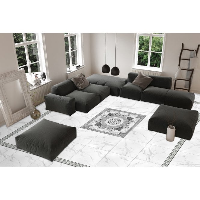 Luccia Grey Set 60cm x 60cm Floor Tile (4 tile set)