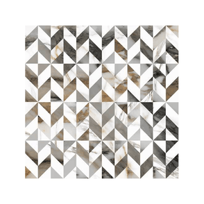 Italian Design Luce Grey Decor 60cm x 60cm Wall and Floor Tile