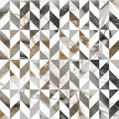 Italian Design Luce Grey Decor 60cm x 60cm Wall and Floor Tile