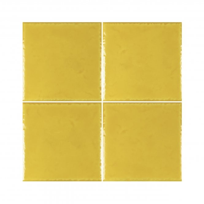 Heckstream Lucer Amarillo 20cm x 20cm Wall Tile