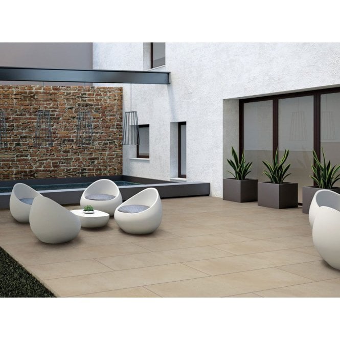 Luna Sand Porcelain 60cm x 120cm Wall and Floor Tile