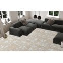 Lux Crystal 3D Cream 60cm x 60cm Wall & Floor Tile