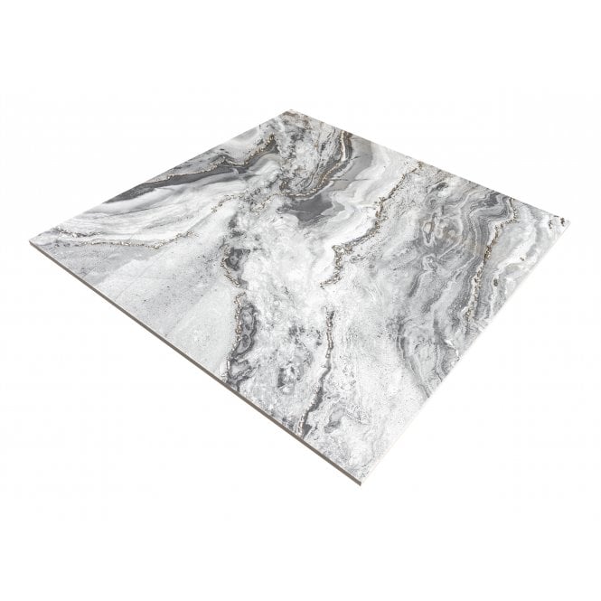 Lux Crystal Dark Grey 60cm x 60cm Wall & Floor Tile