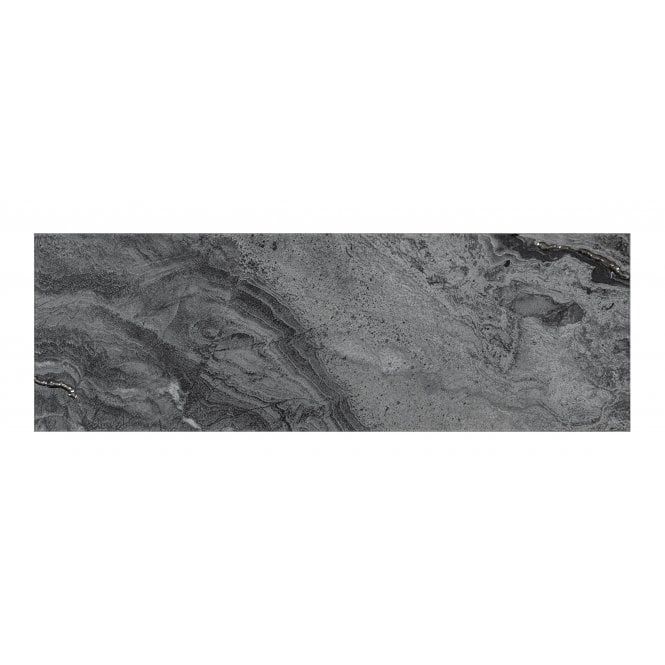 Lux Crystal Dark Grey Gloss 10cm x 30cm Wall Tile