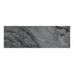 Lux Crystal Dark Grey Gloss 10cm x 30cm Wall Tile