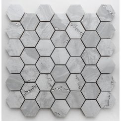 Lux Crystal Light Grey 30cm x 30cm Mosaic Tile