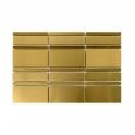 Lux Gold Bullion 19.8cm x 29.8cm Mosaic Tile
