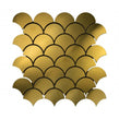 Lux Gold Fan Matt (7.1cm x 6.1cm) 29cm x 29.6cm Mosaic Tile