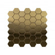 Lux Gold Hexagon Gloss (4.8cm x 4.8cm) 30cm x 30cm Mosaic Tile