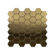 Lux Gold Hexagon Gloss (4.8cm x 4.8cm) 30cm x 30cm Mosaic Tile
