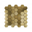 Lux Gold Hexagon Matt (4.8cm x 4.8cm) 30cm x 30cm Mosaic Tile